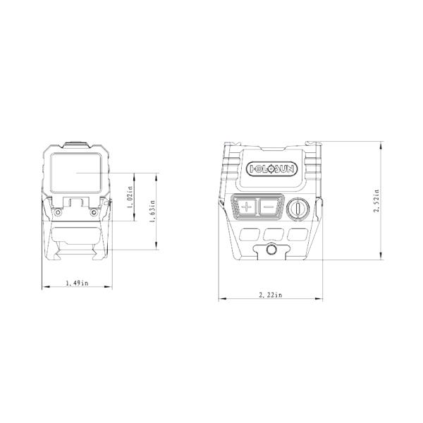Holosun AEMS CORE X2 - Reticle: Red 2 MOA - Red Dot